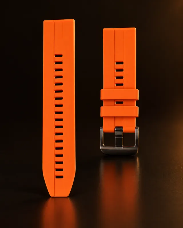 Pulseira de Silicone 22 mm, Laranja