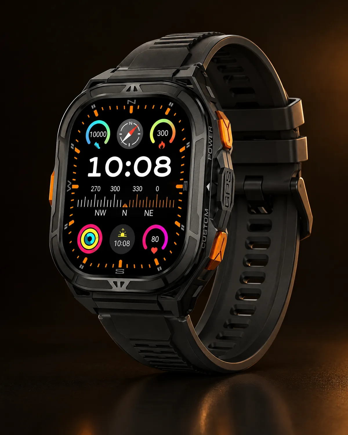 Smartwatch X5 GPS, Preto